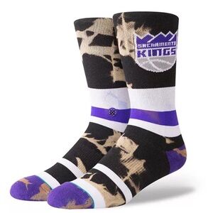 STANCE Sacramento Kings Acid Wash Crew Socks NEW NBA